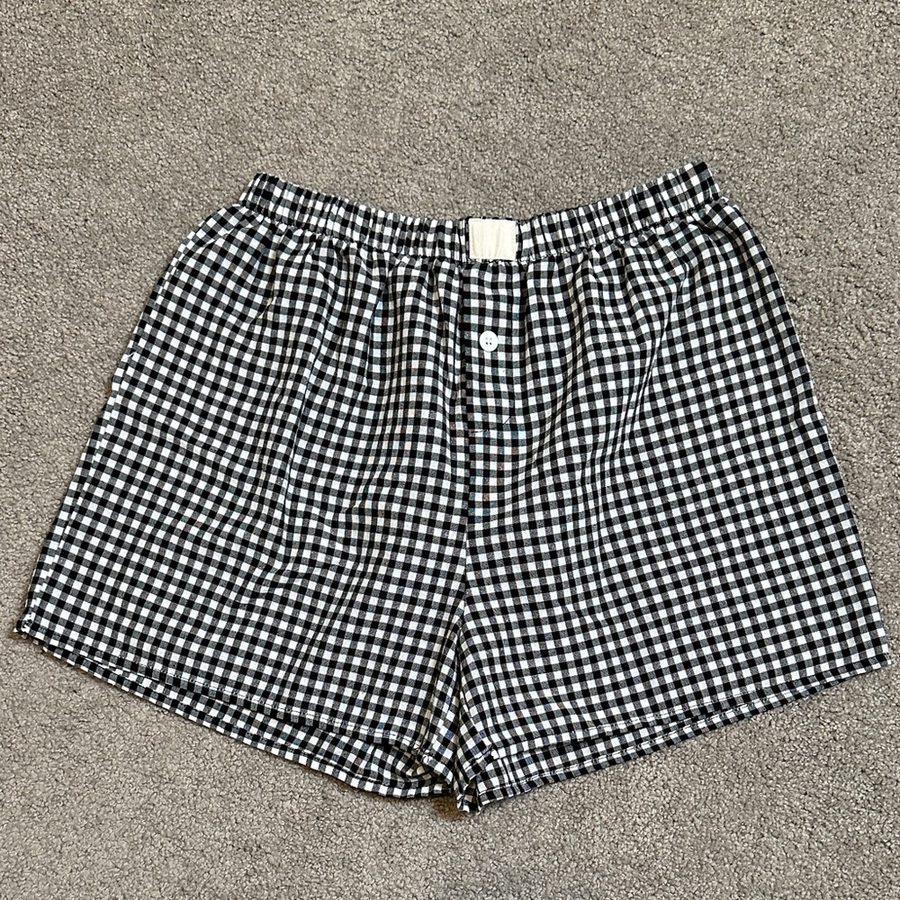 MOD on Trend Boutique Black and White Checkered Women's Shorts